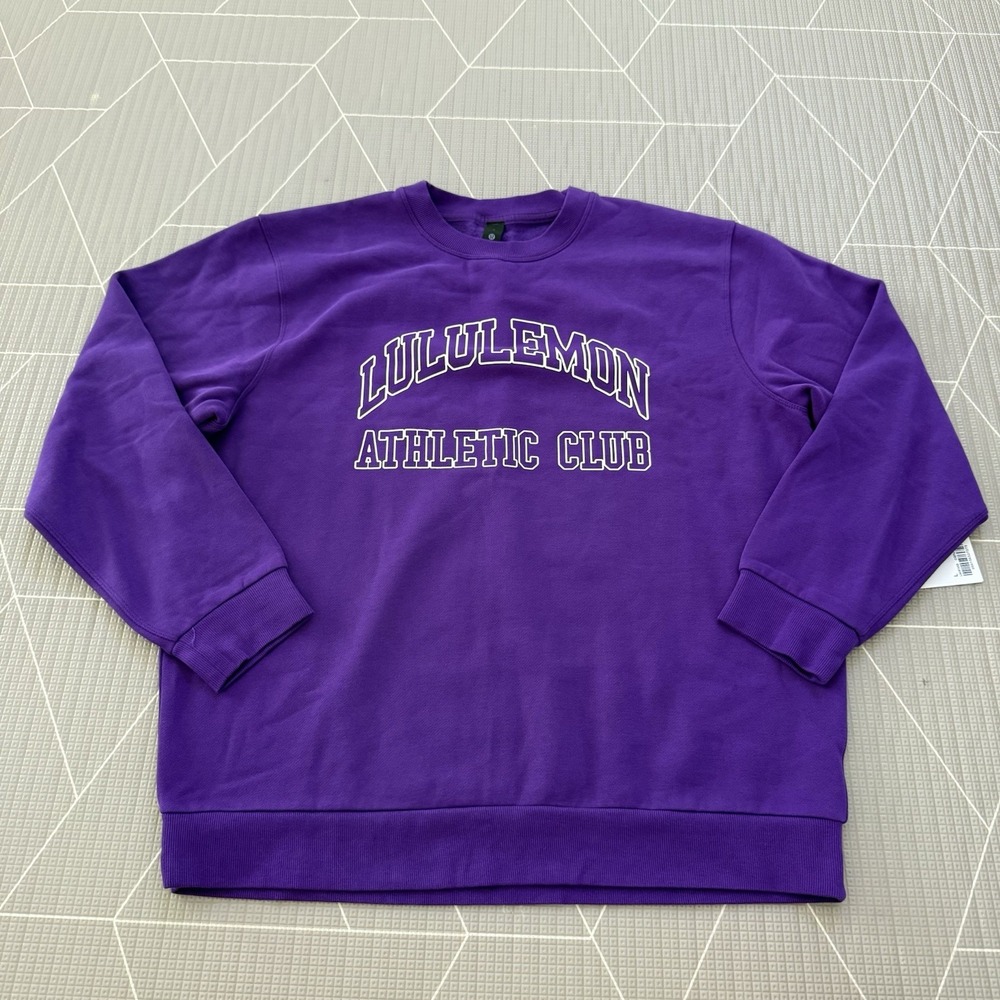 NEW Lululemon Steady State Crew *graphic Size L College Purple LM3FX5S